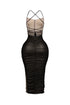 Body Talk Ruched Midi Dress